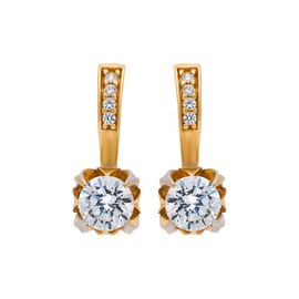 Серьги, золото, 585, 4.16г, 43116 | GoldMarket.kz