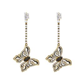 Серьги, золото, 585, 18.4г, 44078 | GoldMarket.kz