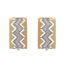 Серьги, золото, 585, 3.79г, 44317 | GoldMarket.kz