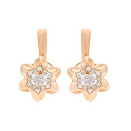 Серьги, золото, 585, 4.76г, 46053 | GoldMarket.kz