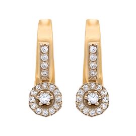 Серьги, золото, 585, 4.96г, 47549 | GoldMarket.kz