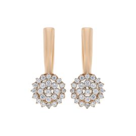 Серьги, золото, 585, 4.43г, 50465 | GoldMarket.kz