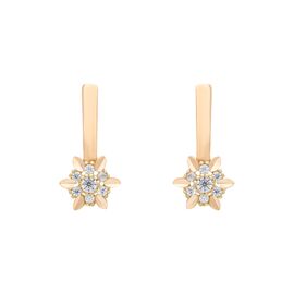 Серьги, золото, 585, 3.96г, 51107 | GoldMarket.kz
