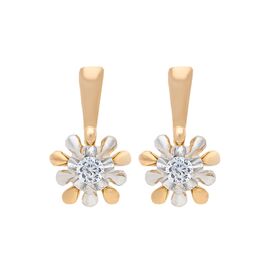 Серьги, золото, 585, 4.3г, 51002 | GoldMarket.kz