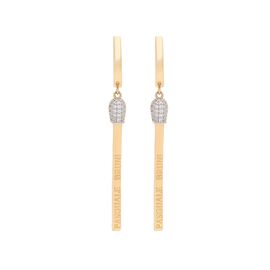 Серьги, золото, 585, 4.74г, 54137 | GoldMarket.kz