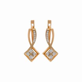 Серьги, золото, 585, 3.69г, 56927 | GoldMarket.kz
