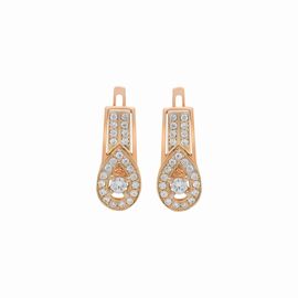 Серьги, золото, 585, 4.07г, 56936 | GoldMarket.kz