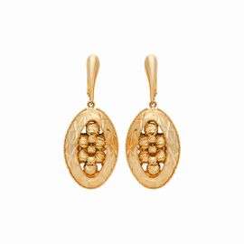 Серьги, золото, 585, 7.68г, 57108 | GoldMarket.kz
