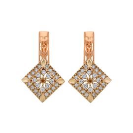 Серьги, золото, 585, 4.57г, 56004 | GoldMarket.kz