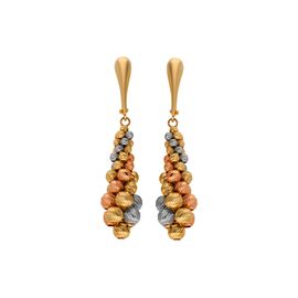 Серьги, золото, 585, 7.63г, 56114 | GoldMarket.kz