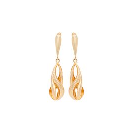 Серьги, золото, 585, 3.36г, 57205 | GoldMarket.kz