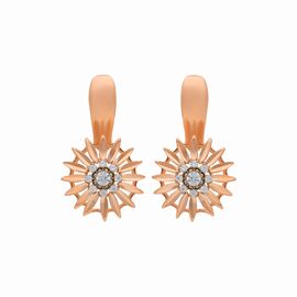 Серьги, золото, 585, 4.61г, 57386 | GoldMarket.kz