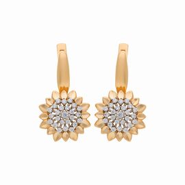 Серьги, золото, 585, 4.35г, 57447 | GoldMarket.kz