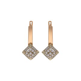 Серьги, золото, 585, 3.82г, 55636 | GoldMarket.kz