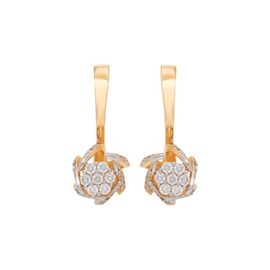 Серьги, золото, 585, 6.61г, 57679 | GoldMarket.kz