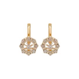 Серьги, золото, 585, 8.16г, 58353 | GoldMarket.kz