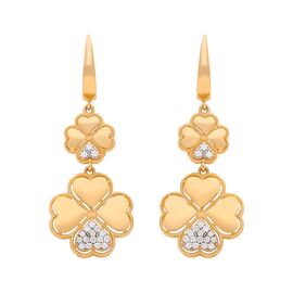 Серьги, золото, 585, 6.37г, 59907 | GoldMarket.kz