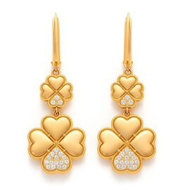 Серьги, золото, 585, 6.08г, 57652 | GoldMarket.kz