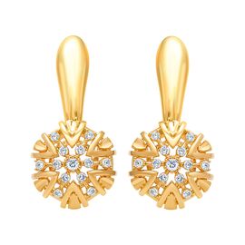 Серьги, золото, 585, 6.25г, 60427 | GoldMarket.kz