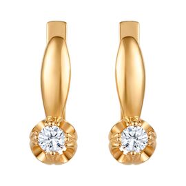 Серьги, золото, 585, 5.78г, 60128 | GoldMarket.kz