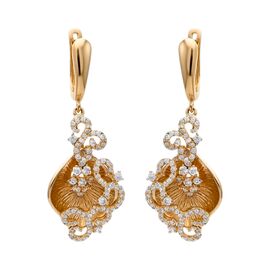 Серьги, золото, 585, 8.83г, 61176 | GoldMarket.kz