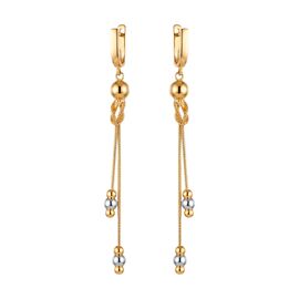 Серьги, золото, 585, 4.36г, 61631 | GoldMarket.kz