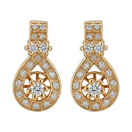 Серьги, золото, 585, 6.72г, 62102 | GoldMarket.kz