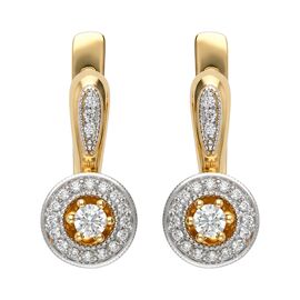 Серьги, золото, 585, 5.97г, 62453 | GoldMarket.kz