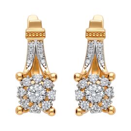 Серьги, золото, 585, 4.88г, 62580 | GoldMarket.kz