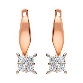 Серьги, золото, 585, 3.6г, 62664 | GoldMarket.kz