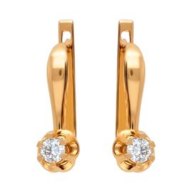 Серьги, золото, 585, 4.15г, 62674 | GoldMarket.kz
