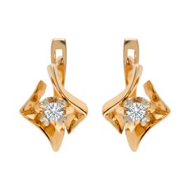 Серьги, золото, 585, 5.53г, 62704 | GoldMarket.kz