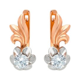 Серьги, золото, 585, 5.89г, 62782 | GoldMarket.kz