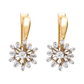 Серьги, золото, 585, 7.42г, 62980 | GoldMarket.kz