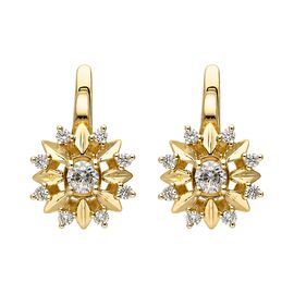 Серьги, золото, 585, 6.78г, 63053 | GoldMarket.kz