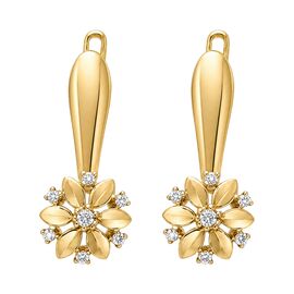 Серьги, золото, 585, 3.27г, 63066 | GoldMarket.kz