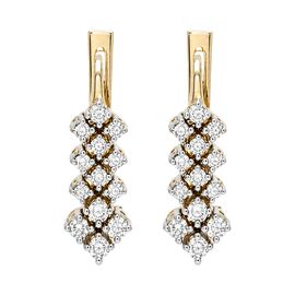 Серьги, золото, 585, 6.65г, 63133 | GoldMarket.kz