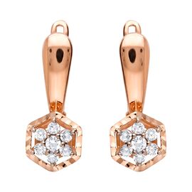 Серьги, золото, 585, 3.85г, 64055 | GoldMarket.kz