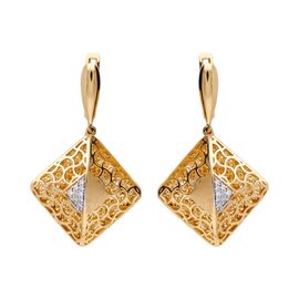 Серьги, золото, 585, 7г, 65401 | GoldMarket.kz