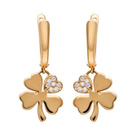 Серьги, золото, 585, 3.33г, 65438 | GoldMarket.kz