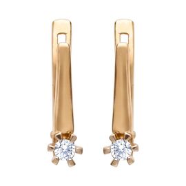 Серьги, золото, 585, 2.62г, 65445 | GoldMarket.kz