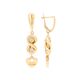 Серьги, золото, 585, 8.12г, 51222, изображение 2 | GoldMarket.kz