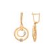 Серьги, золото, 585, 5.41г, 57620, изображение 2 | GoldMarket.kz