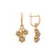 Серьги, золото, 585, 5.37г, 58171, изображение 2 | GoldMarket.kz