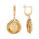 Серьги, золото, 585, 5.25г, 59070, изображение 2 | GoldMarket.kz