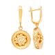 Серьги, золото, 585, 6.75г, 60017, изображение 2 | GoldMarket.kz
