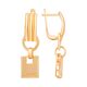 Серьги, золото, 585, 5.96г, 60088, изображение 2 | GoldMarket.kz