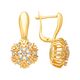 Серьги, золото, 585, 6.25г, 60427, изображение 2 | GoldMarket.kz