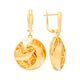 Серьги, золото, 585, 8.52г, 60526, изображение 2 | GoldMarket.kz