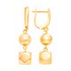 Серьги, золото, 585, 4.81г, 60542, изображение 2 | GoldMarket.kz